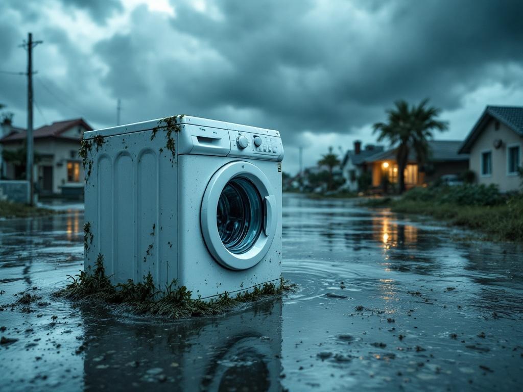 Impacto de tormentas costeras en electrodomésticos